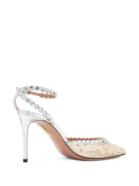Pantofi cu toc Aquazzura plasă