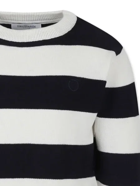Sweter dziecięcy Trussardi biały