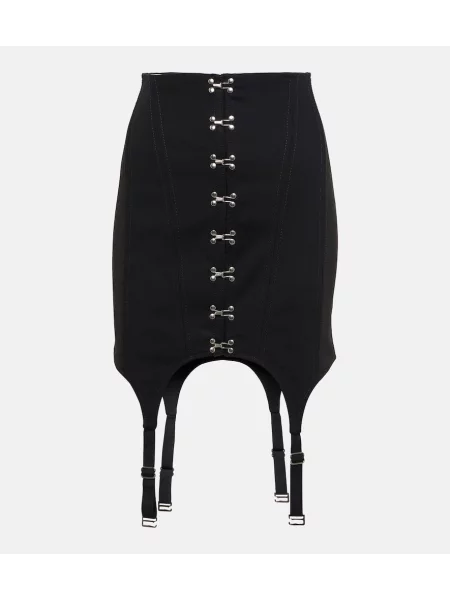 Fustă Dion Lee cu talie înaltă negru