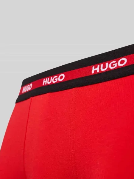 Obcisłe bokserki z mieszanki bawełny w zestawie 3 szt. model PLANET' Hugo czarne