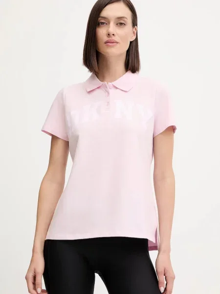 Тениска с яка Dkny бяло