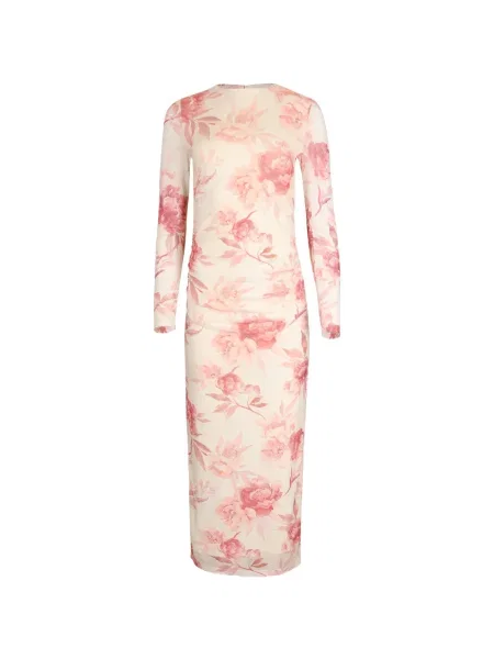 Rochie midi Aston Studio cu model floral cu imagine alb