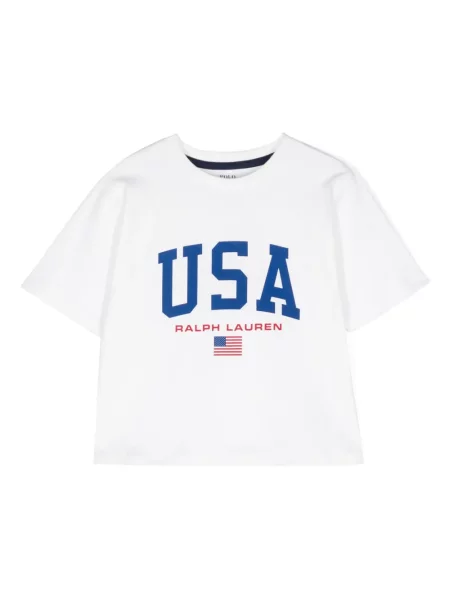 Koszulka polo dziecięca Polo Ralph Lauren biała