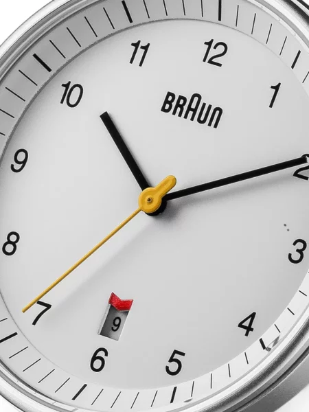 Ceas Braun Watches din piele clasic alb
