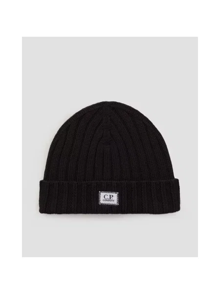 Șapcă C.P. Company Knit Cap Black Universal negru