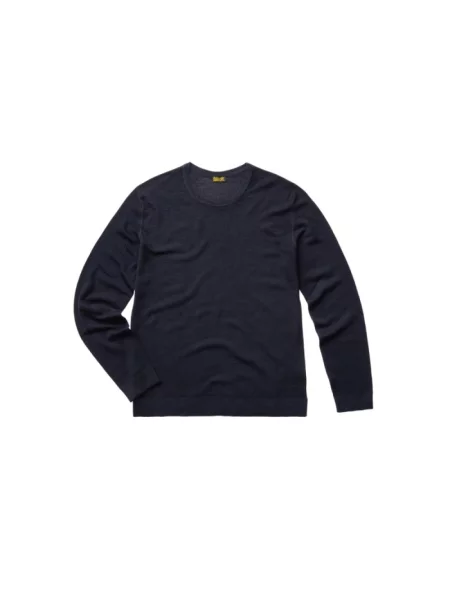 Dzianinowy sweter Blauer niebieski