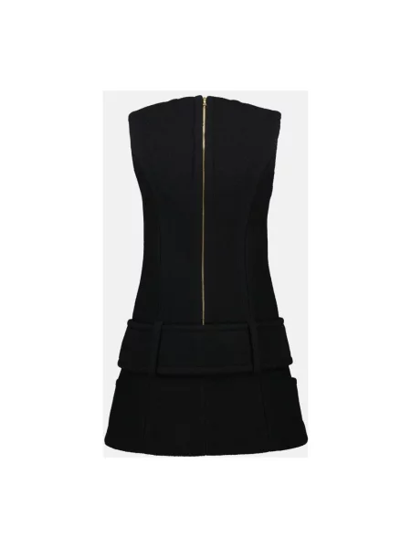 Mała mały sukienka mini Patou wełniana czarna