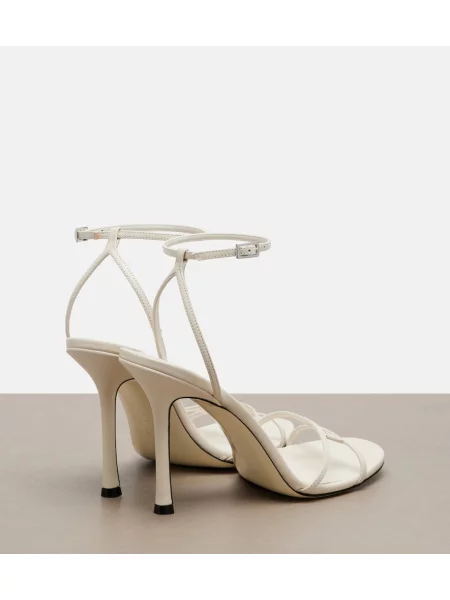 Sandale Jimmy Choo din piele alb