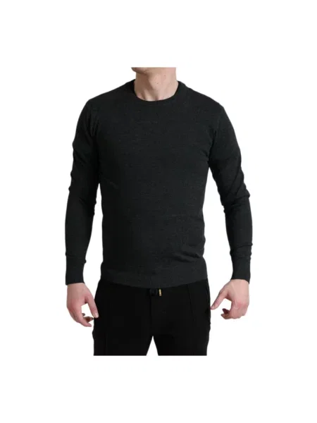 Sweter Dolce And Gabbana wełniany szary