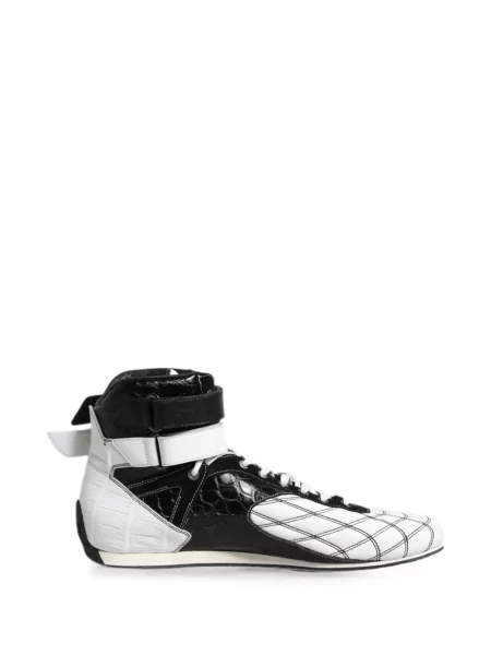 Matlasat sneakerși Dolce & Gabbana cu bretele alb