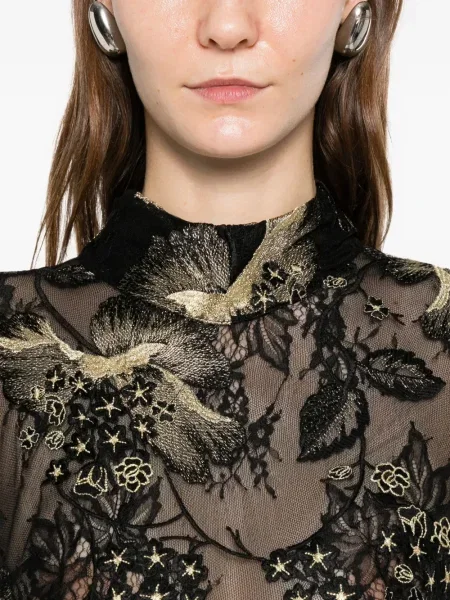Боди Mitiliane Couture с дантела черно