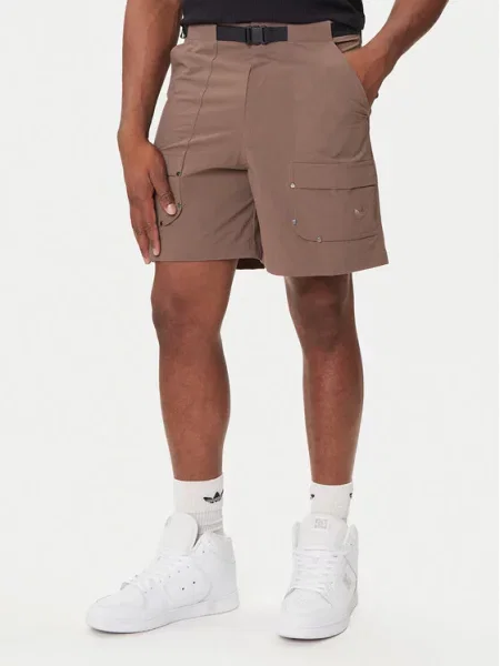 Adidas Medžiaginiai šortai Premium Essentials Utility Cargo ruda