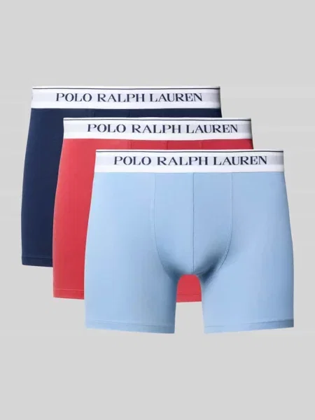 Obcisłe bokserki z mieszanka bawełny w zestaw 3 szt. Polo Ralph Lauren Underwear czerwone