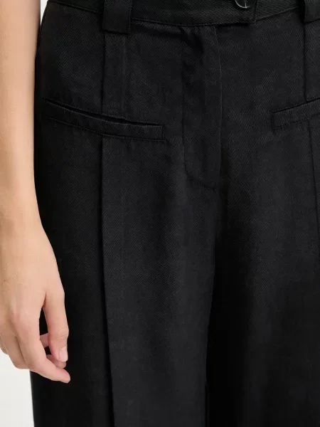 Брюки Answear.lab с высокой посадкой черные