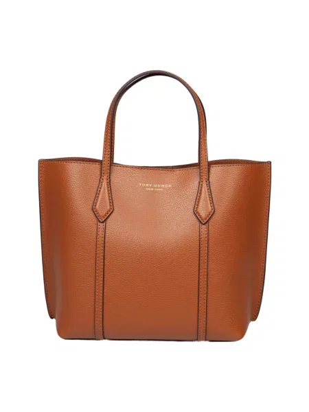 Tory Burch torebka skórzana Perry brązowy