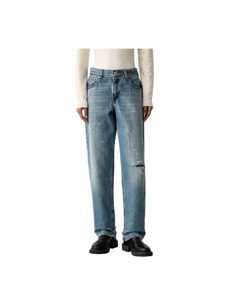 Szerokie jeansy Levi's niebieskie