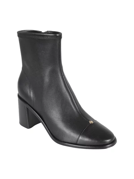 Botki Tory Burch skórzane różowe