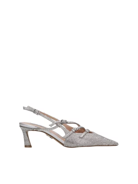 Czółenka Steve Madden z kamieniami szara