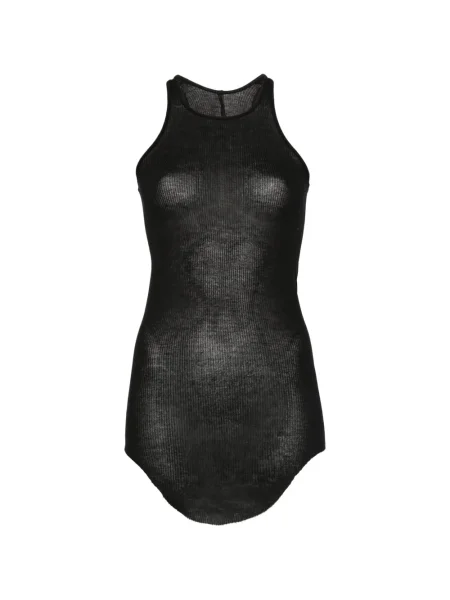 Top Rick Owens cu nervuri negru