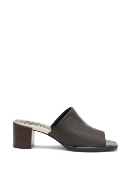 Papuci tip mules By Far maro