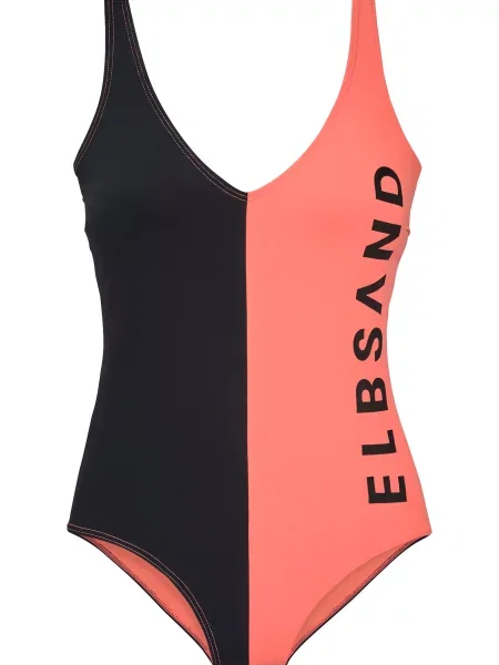 Elbsand Costum de baie întreg portocaliu caisă negru