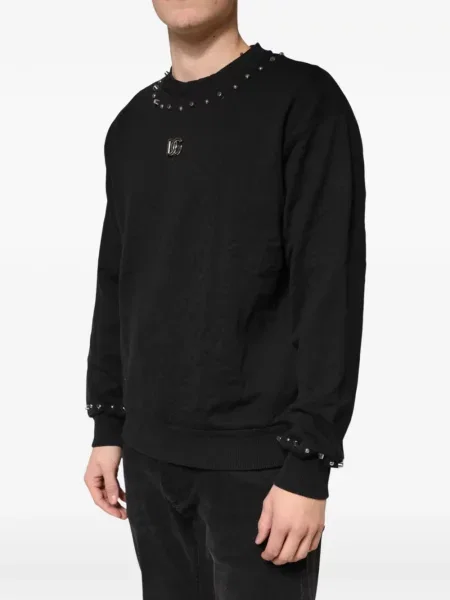 Pulover Dolce & Gabbana cu autograf negru