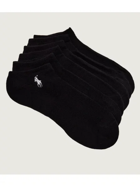 Set de 6 perechi de șosete medii de damă Polo Ralph Lauren negru