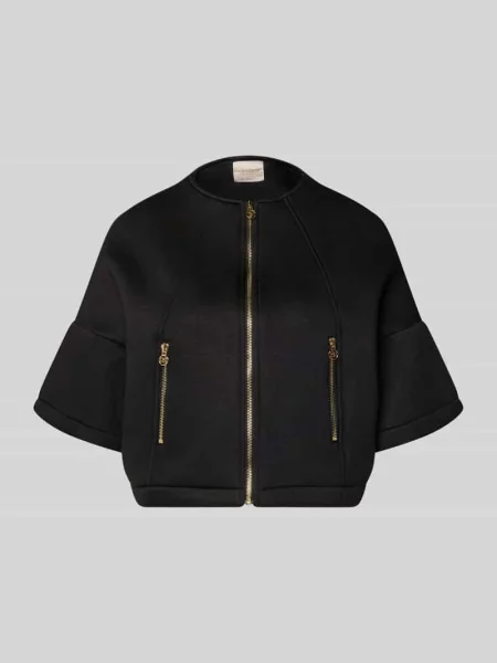 Kurtka z rękawem o dł. i zapinanymi na błyskawiczny Rinascimento czarna