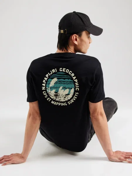 Napapijri Tricou S-Vignoni Negru alb