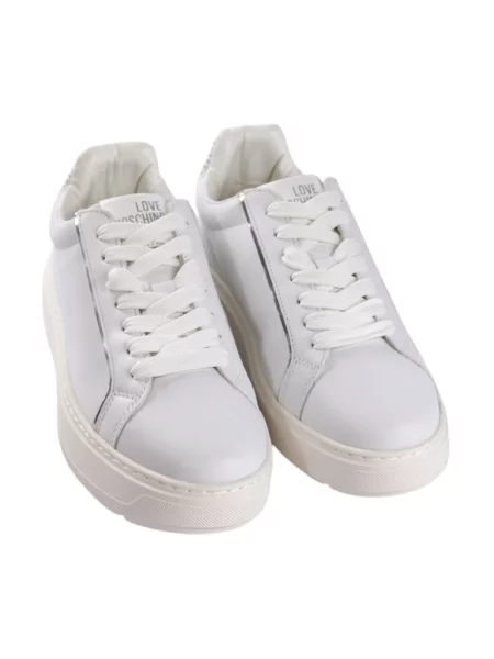 Sneakersy Love Moschino skórzane białe