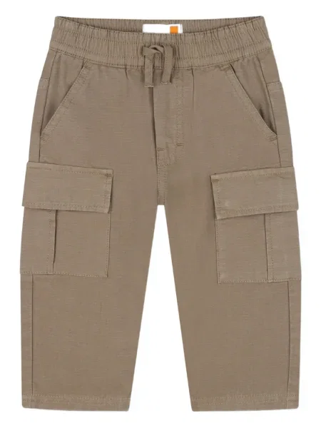 Spodnie cargo dziecięce Timberland brązowe