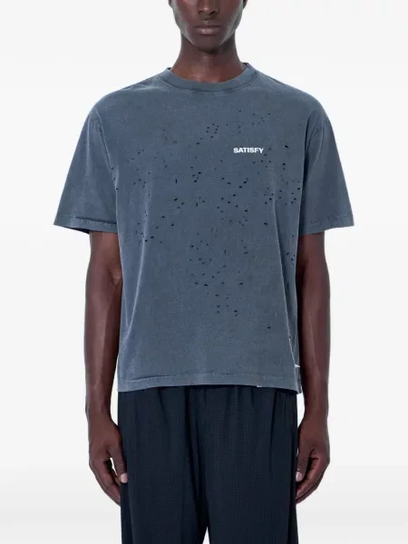 Tricou Satisfy zdrențuiți gri