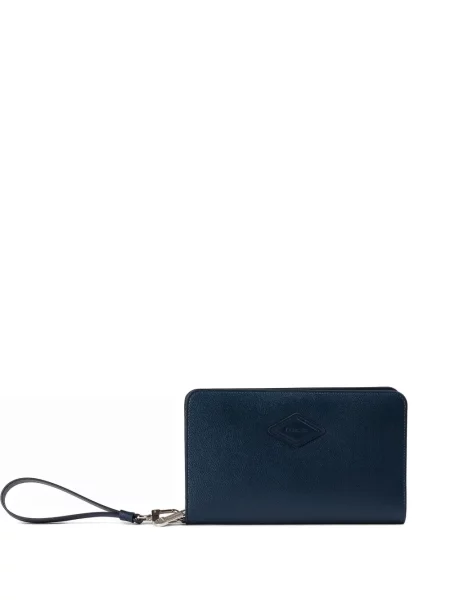 Portofel Doucal's din piele albastru
