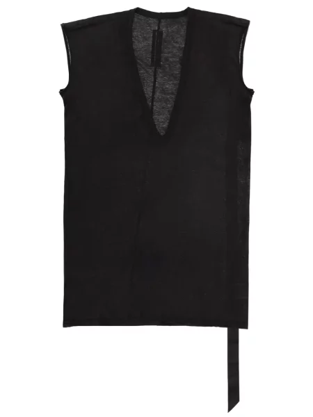 Αμάνικη μπλούζα Rick Owens Drkshdw με λαιμόκοψη v μαύρο