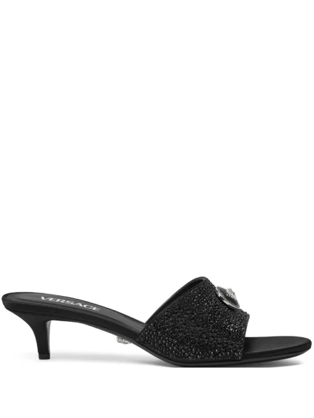 Papuci tip mules Versace negru