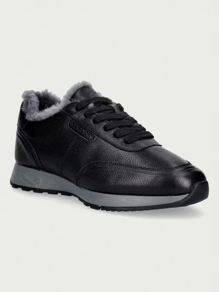 Baldinini Teniși din piele | shearling negru