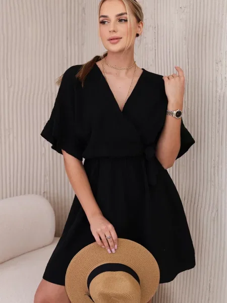Rochie Kesi Włoski din muselină de costum negru