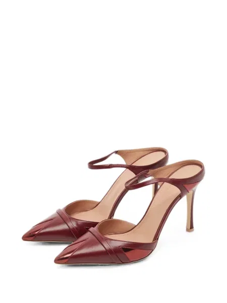 Papuci tip mules Malone Souliers din piele roșu