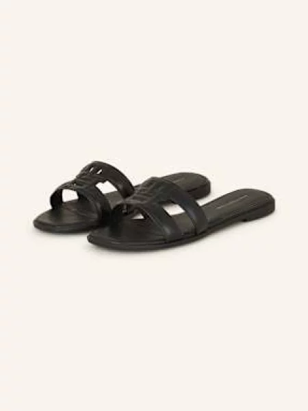 Mules Tommy Hilfiger na ramínka černé