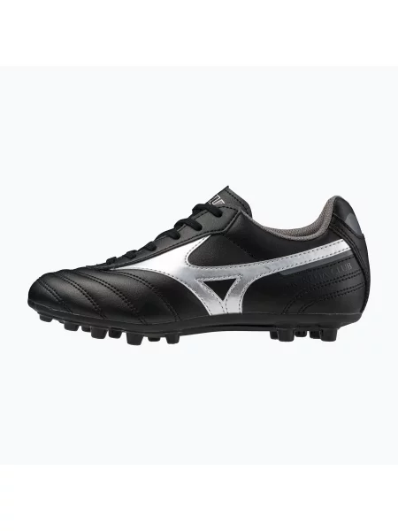 Încălțăminte de fotbal pentru copii Mizuno Morelia II Club AG black/galaxy silver/dark shadow negru