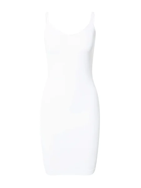 PIECES Rochie corset alb