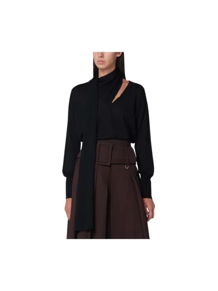 Sweter Roberto Collina wełniany czarny