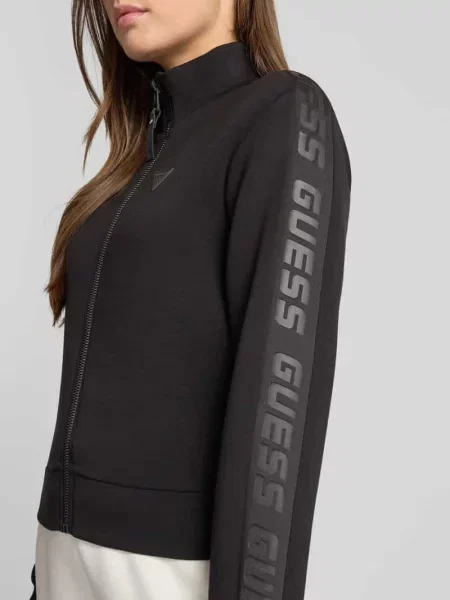 Bluza rozpinana z aplikacją z logo model ‘NEW ALLIE’ Guess czarna