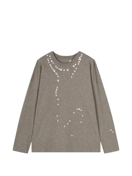 Lung tricou Jnby cu perle verde