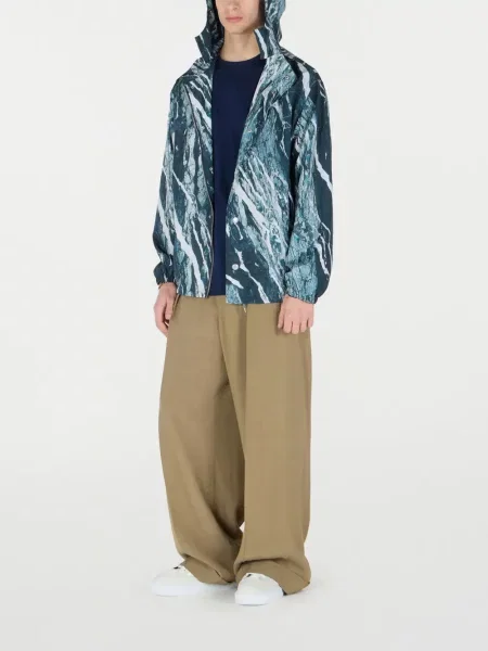 Geacă bomber Roberto Cavalli cu imagine albastru