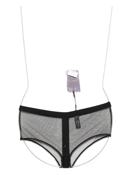 Pantaloni scurți Maison Close plasă negru