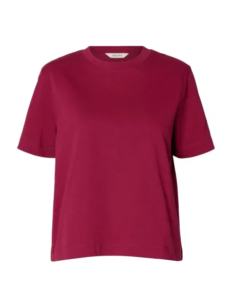 SELECTED Tricou SLFEssential magenta