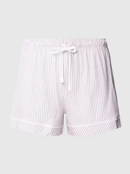 Szorty od piżamy ze wzorem w paski model ‘Everyday’ S.oliver Red Label bordowe