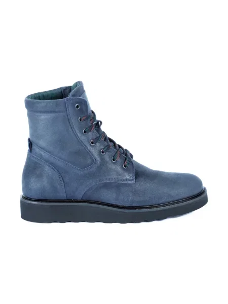 Botki Ps By Paul Smith skórzane niebieskie