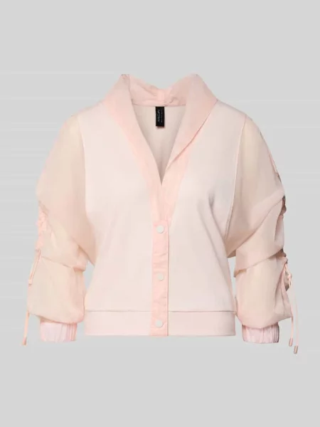 Koszula casualowa o kroju regular fit z mieszanki bawełny z dodatkiem lnu model CASEY' Marc Cain różowa